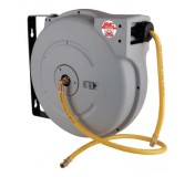 Катушка закрытая, 20м + 1м, поворотная, воздух/вода, шланг 10х14,5 PVC, 3/8",20bar,60С