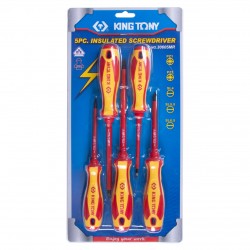 Набор отверток, диэлектрические, 5 предметов KING TONY 30605MR