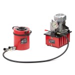 Гидравлический цилиндр (домкрат) с полым штоком, однополостной 100 т, ход 75 мм HRH-CY06100070