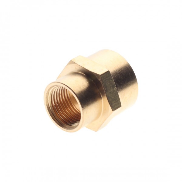 Соединитель резьбовой : внутр. резьба 1/2"x3/8" ЭВРИКА /1/10 ER-FF08/06