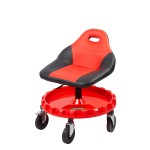 Стул рабочий с лотком для инструмента, мягким покрытием и спинкой WDK-86012