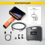 Видеоэндоскоп промышленный, экран 5, 3 камеры, 2Мп, 1920х1080, 1м, 8 мм сменный зонд iCartool IC-V116A