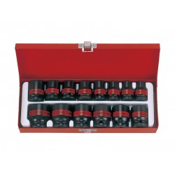 Набор ударных торцевых головок 1/2 шестигранные, 14 предметов king tony 4414sp