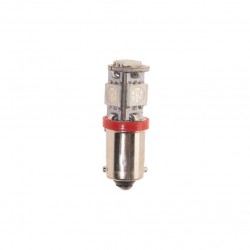 Автолампа T4W (BA9s) 5 SMD 5050 RED 40лм 12V MEGAPOWER /10 /100 OLD