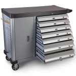Тележка инструментальная, 7 ящиков и боковой отсек WDK-907E