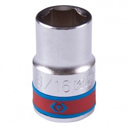 Головка торцевая стандартная шестигранная 1/2, 9/16, дюймовая KING TONY 433518S