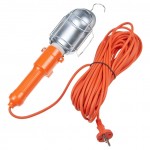Лампа переносная  под лампу E27 до 60W, 220V, длина провода 15м  MEGAPOWER 1/12 M-22015