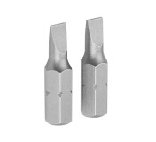 Набор вставок (бит) торцевых 1/4, Slotted, 6,5х1,2 мм, 25 мм, 2 предмета TOLSEN TT20207
