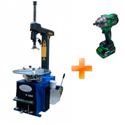 Комплект: Станок шиномонтажный + Гайковерт аккумуляторный