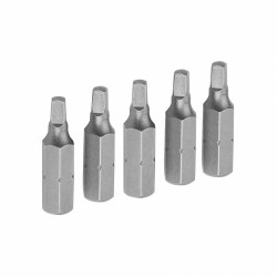 Набор вставок (бит) торцевых 1/4, Square, S2, 25 мм, 5 предметов TOLSEN TT20280