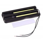 Дневные ходовые огни DAY LIGHT 1 COB MEGA 140х18мм плоские (2шт) MEGAPOWER M-25695
