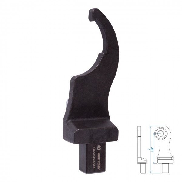 Насадка радиусная серии FIT, 45 мм, 14х18 мм KING TONY 34504245M