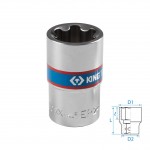 Головка торцевая TORX Plus 1/2, EP24, L = 45 мм KING TONY 433E24M