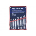 Набор комбинированных ключей, 6 предметов 10-19 мм, king tony 1b06mr