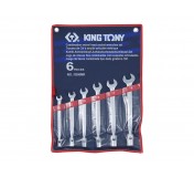 Набор комбинированных ключей, 6 предметов 10-19 мм,  king tony 1b06mr