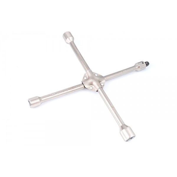 Ключ баллонный крестовой усиленный 17×19×21×22 мм с переходником 19 мм × 1/2" 531222