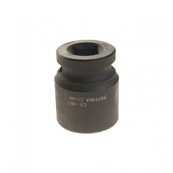 Головка торцевая 24мм 1/2" 6-гранная ударная L=40мм ЭВРИКА  1/135 ER-95717