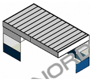 Потолочный пленум с шторками и стенами (кабина)