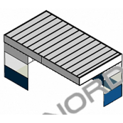 Потолочный пленум с шторками и стенами (кабина)