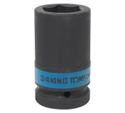 Головка торцевая ударная глубокая шестигранная 1, 34 мм KING TONY 843534M
