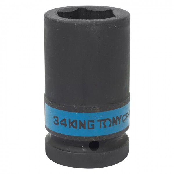 Головка торцевая ударная глубокая шестигранная 1, 34 мм KING TONY 843534M