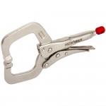 Зажимные клещи  регулируемые с  фиксатором с удлиненными губками. Струбцины сварочные WDK-65052