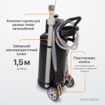 Установка для замены отработанного масла, набор зондов в комплекте, бак 30 л WDK-89500