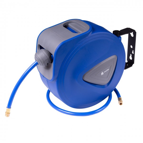 Шланг пневматический 8х12 мм, 10 м, на автоматической катушке, ПВХ композитный, резьба 1/4 МАСТАК 684-08110HR