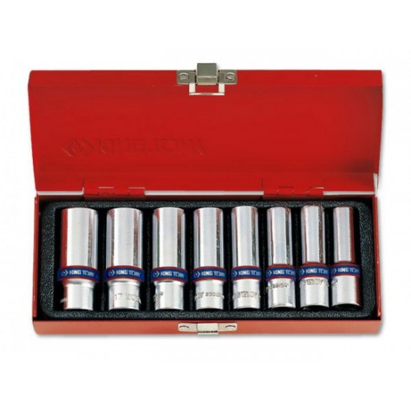3/8” комплект  глубоких головок 3508MR KINGTONY 3508MR