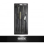 Набор для чистки краскопультов, в комплекте 17 щеточек GS-10