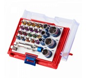 Набор вставок (бит) 1/4, TORX, HEX, PZ, PH, SLOT, 28 предметов