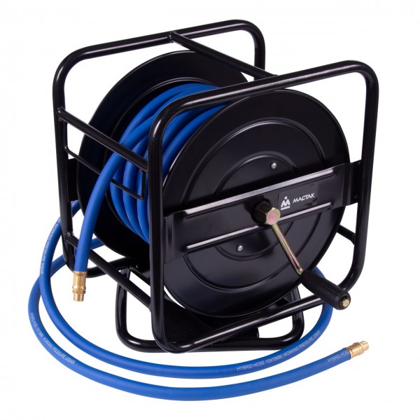 Шланг пневматический 10х15 мм, 20 м, на открытой катушке, ПВХ композитный, резьба 1/4 МАСТАК 684-10120HR