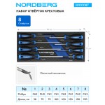 Набор отверток крестовых в ложементе, 8 предметов NORDBERG 300008T
