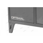 Верстак слесарный трехтумбовый, 2 серые створки OPTIMAL NW302 7012/7015