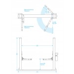 Подъемник двухстоечный 4 т, 220 В NORDBERG N4121A-4T_220