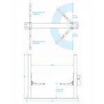 Подъемник 380V 2х стоечный 4,5т NORDBERG N4124AM-4,5G