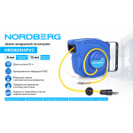 Шланг воздушный на катушке ПВХ диам. 8x12мм 25+1 м (26 м) NORDBERG HR0825HPVC
