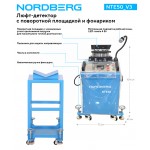 Вибростенд для диагностики подвески с поворотной площадкой и фонариком NORDBERG NTE50_V3