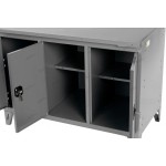 Верстак слесарный трехтумбовый, 3 серые створки OPTIMAL NW303 7012/7015