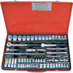 1/4”, 3/8”, 1/2”  комплект торцевых головок 9564MR KINGTONY 9564MR