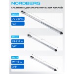 Ключ динамометрический 1/2, 70-350 Нм, в кейсе NORDBERG 291-435
