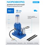 Домкрат бутылочный пневмогидравлический, 50 т NORDBERG N31350