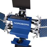 Стенд сход-развал 3D настенный, без колонны NORDBERG C802-C_синий C802-C (5005)