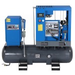 Компрессор винтовой, 7,5 кВт, 10 бар, 900 л/мин, ресивер 260л, IP55, осушитель NORDBERG NCC10RD