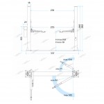 Подъемник двухстоечный 4 т с нижней синхронизацией, H=2,8 м, 380 В, синий STX STX40TT_380
