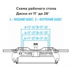 Станок шиномонтажный 380V п/автомат, 2х скор, стол с накладками, синий NORDBERG 4639,5ID(B) 380