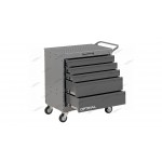 Тележка инструментальная, 5 выдвижных серых ящиков OPTIMAL NT225 NT225 7012/7015