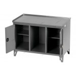 Верстак слесарный трехтумбовый, 2 серые створки OPTIMAL NW302 7012/7015
