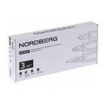 Шарнирно-губцевой инструмент в ложементе, 3 предмета NORDBERG 40003T