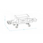 Сиденье ремонтное на колесах с выдвижным лотком для инструмента NORDBERG N30S12